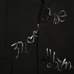 Balenciaga 24Fw Graffiti Jacket Suit Black