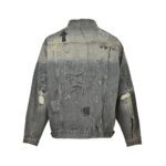 Balenciaga Sketch Graffiti Rhinestone Denim Jacket