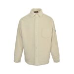 Balenciaga 24Fw Paris small label lambskin cotton jacket White