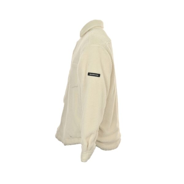 Balenciaga 24Fw Paris small label lambskin cotton jacket White