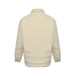 Balenciaga 24Fw Paris small label lambskin cotton jacket White