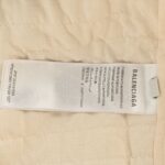 Balenciaga 24Fw Paris small label lambskin cotton jacket White
