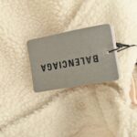 Balenciaga 24Fw Paris small label lambskin cotton jacket White