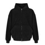 Balenciaga 24FW Street View Teddy Hooded Jacket