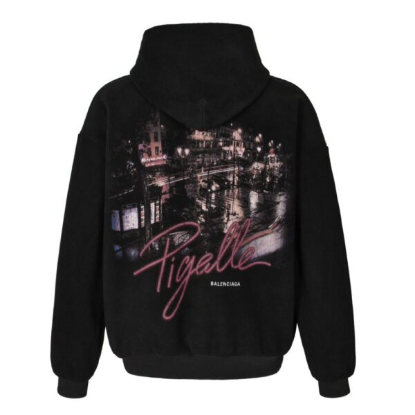 Balenciaga 24FW Street View Teddy Hooded Jacket