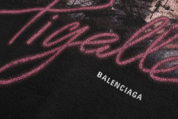 Balenciaga 24FW Street View Teddy Hooded Jacket