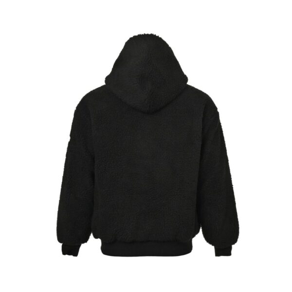 Balenciaga 23Fw Lambswool Sleeve Zipper Hooded Jacket