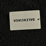 Balenciaga 23Fw Lambswool Sleeve Zipper Hooded Jacket