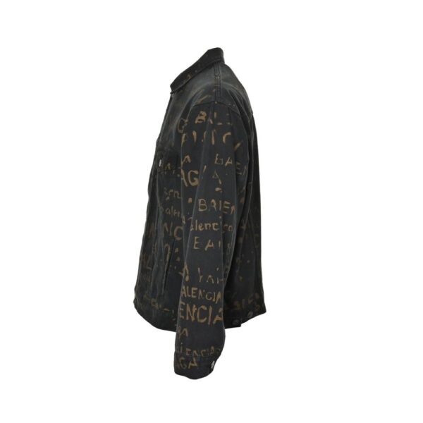 Balenciaga 24Fw Color Printed Denim Jacket