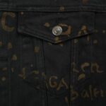 Balenciaga 24Fw Color Printed Denim Jacket