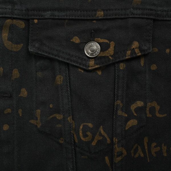 Balenciaga 24Fw Color Printed Denim Jacket