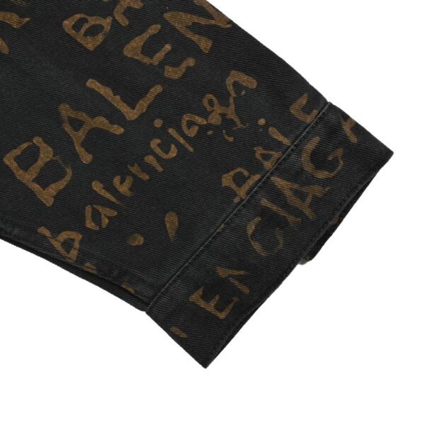Balenciaga 24Fw Color Printed Denim Jacket