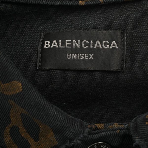 Balenciaga 24Fw Color Printed Denim Jacket