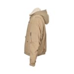 Balenciaga 24Fw fur collar hooded cotton coat
