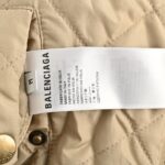 Balenciaga 24Fw fur collar hooded cotton coat