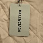 Balenciaga 24Fw fur collar hooded cotton coat