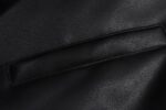 Balenciaga Paris leather baseball jacket
