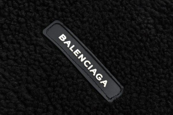 Balenciaga Lambswool sleeve jacket Black