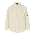 Balenciaga Lambswool sleeve jacket White