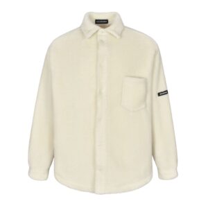 Balenciaga Lambswool sleeve jacket White