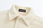 Balenciaga Lambswool sleeve jacket White