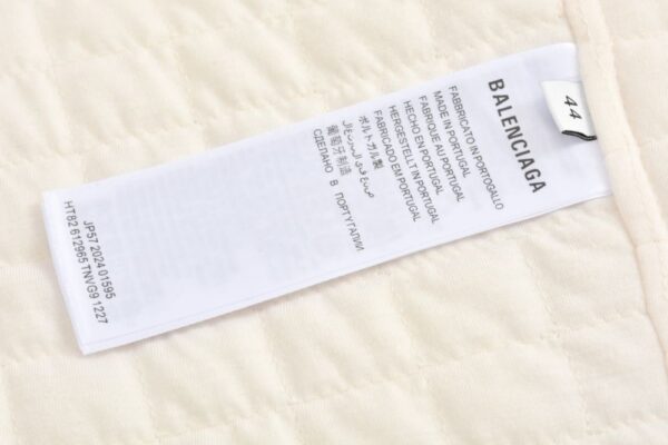 Balenciaga Lambswool sleeve jacket White