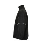 Balenciaga Embroidered patchwork zipper stand collar woolen coat