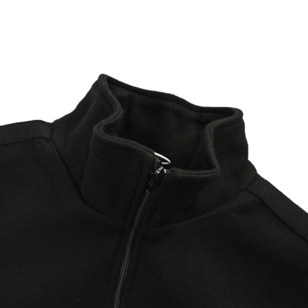 Balenciaga Embroidered patchwork zipper stand collar woolen coat