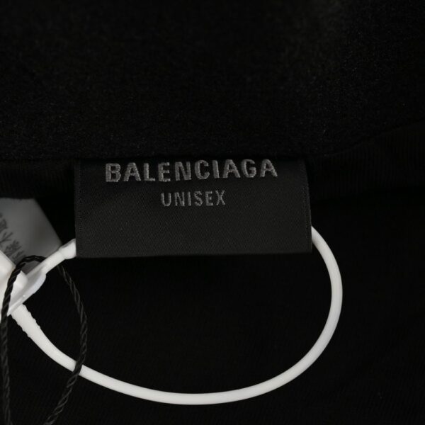 Balenciaga Embroidered patchwork zipper stand collar woolen coat