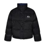 Balenciaga Double-faced cotton jacket with ring buckle Black