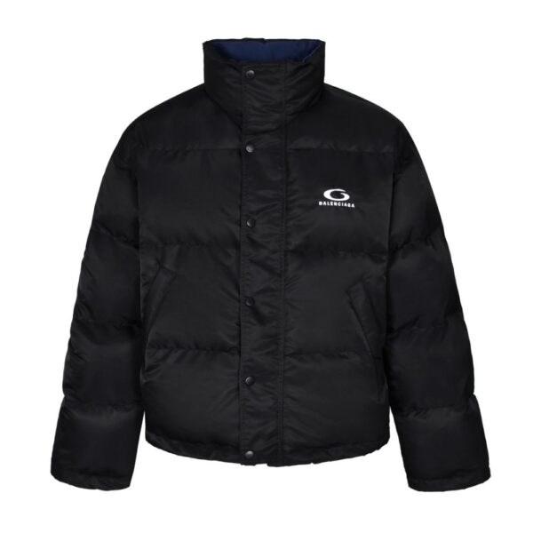 Balenciaga Double-faced cotton jacket with ring buckle Black