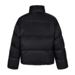 Balenciaga Double-faced cotton jacket with ring buckle Black