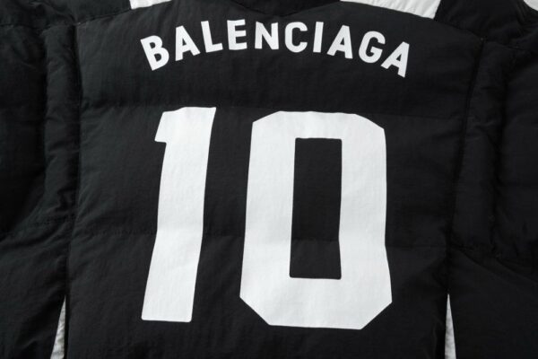 Balenciaga No. 10 Football Patchwork Cotton Jacket
