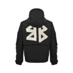 Balenciaga 24Fw Tape Print Hooded Windbreaker Jacket