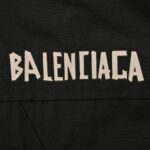 Balenciaga 24Fw Tape Print Hooded Windbreaker Jacket