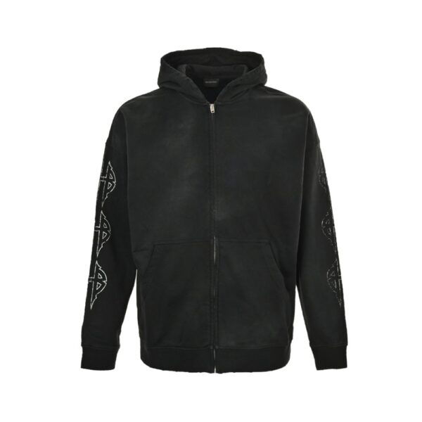 Balenciaga 24Fw Reverse Tower Zip Hooded Jacket