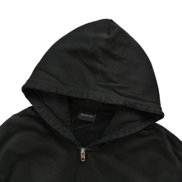 Balenciaga 24Fw Reverse Tower Zip Hooded Jacket