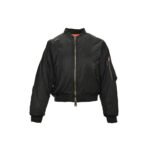 Balenciaga 24Fw Sleeve Zipper Cropped Bomber Jacket