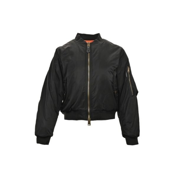Balenciaga 24Fw Sleeve Zipper Cropped Bomber Jacket