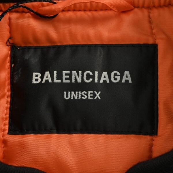 Balenciaga 24Fw Sleeve Zipper Cropped Bomber Jacket