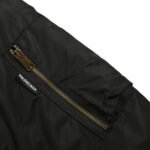 Balenciaga 24Fw Sleeve Zipper Cropped Bomber Jacket