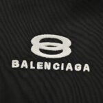 Balenciaga 24Fw Double Ring Letter Embroidery Jacket