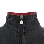 Balenciaga 22Fw Embroidered Heavy Washed Denim Jacket