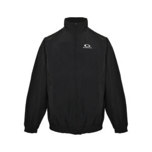 Balenciaga Woven Jacket with Circle Embroidery and Logo