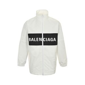 Balenciaga 23Fw Letter patchwork jacket White