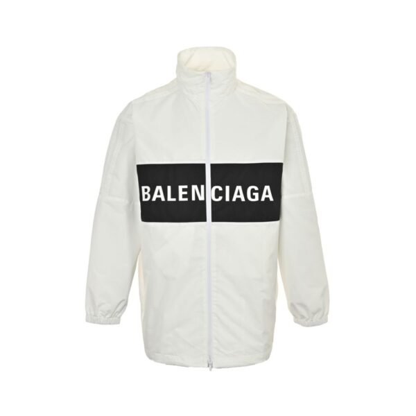Balenciaga 23Fw Letter patchwork jacket White
