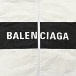 Balenciaga 23Fw Letter patchwork jacket White