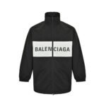 Balenciaga 23Fw Letter patchwork jacket Black