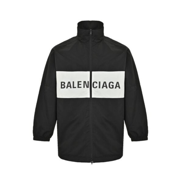 Balenciaga 23Fw Letter patchwork jacket Black