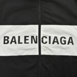 Balenciaga 23Fw Letter patchwork jacket Black